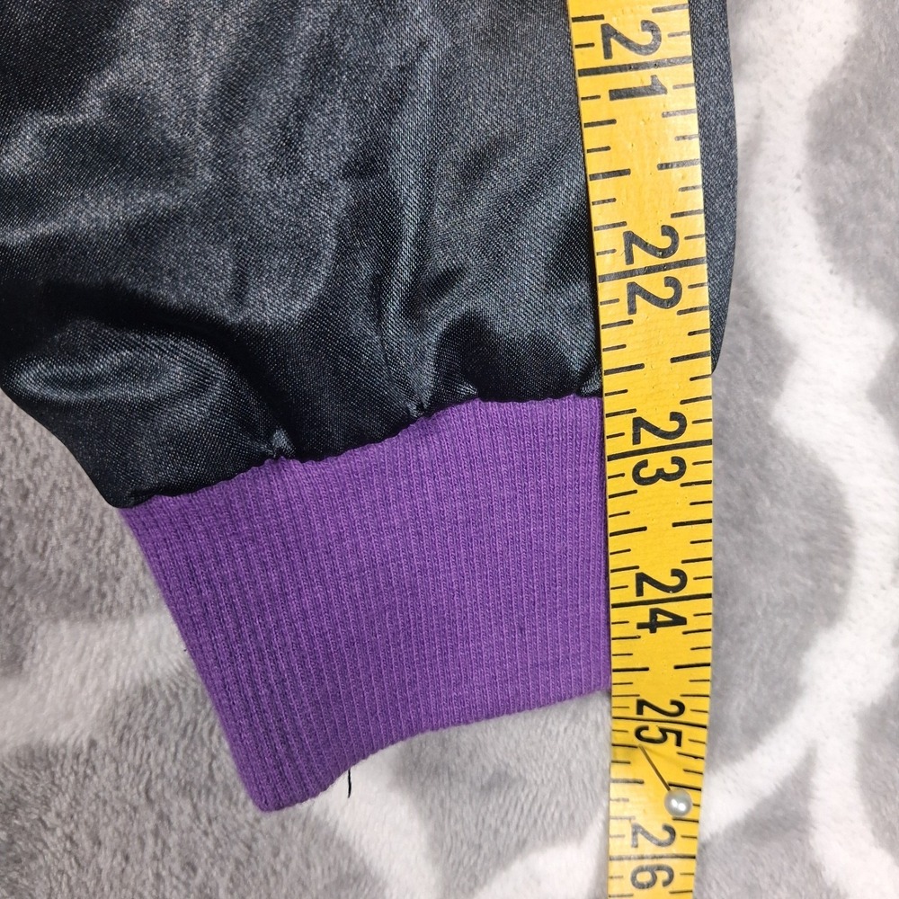 Paul Frank Kawaii Bomber Jacket Girls Medium Satin Purple Harajuku - Picture 9 of 15